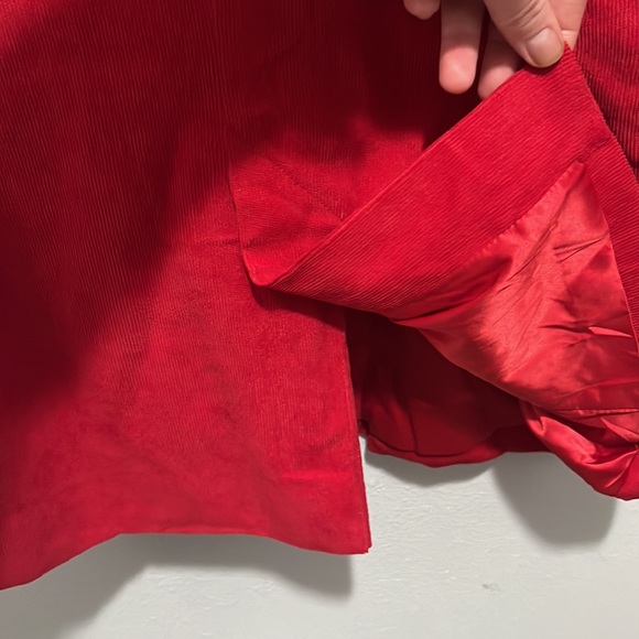 Corduroy red Christmas Blazer size medium - Picture 11 of 15